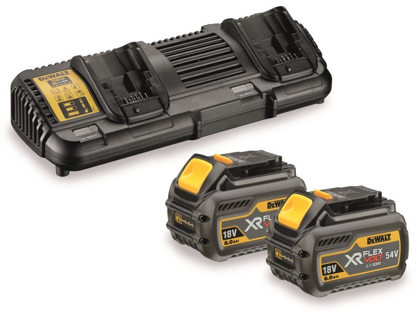 DEWALT Zestaw DCB132T2 Ładowarka DCB132 + 2 akumulatory DCB546 XR FLEXVOLT 18/54V DCB132T2-QW