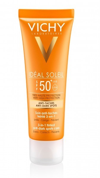 Vichy L'OREAL POLSKA IDEAL SOLEIL Krem barwiący do twarzy zapobiegający przebarwieniom 3w1 SPF50 50 ml 7072574