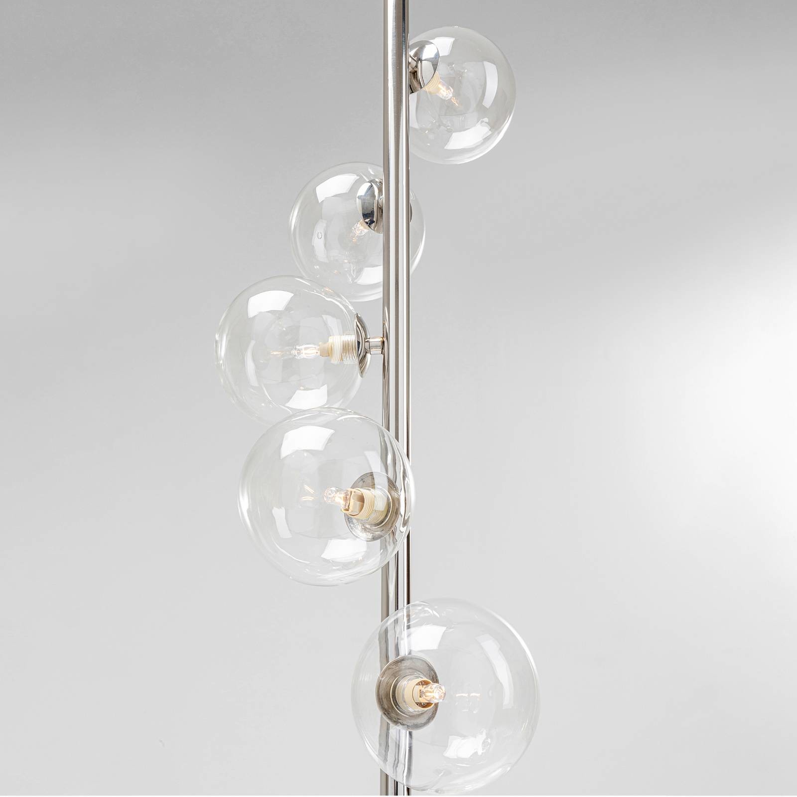 KARE Scala Balls lampa stojąca 6-punktowa, srebrna
