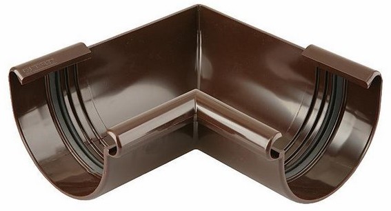 Marley Łuk rynnowy wewnętrzny średnica 12 5 cm brązowy