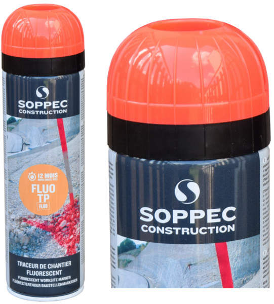 Farba Budowlana Spray Do Oznaczeń Fluo 1szt 500ml