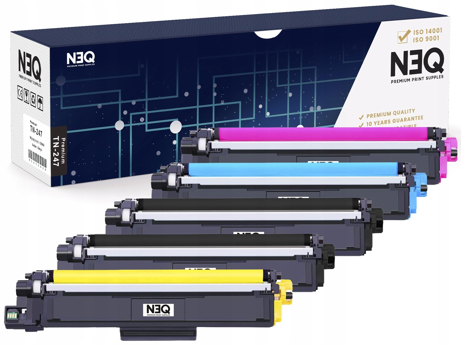 5x Toner do Brother MFC-L3770CDW DCP-L3510CDW Chip