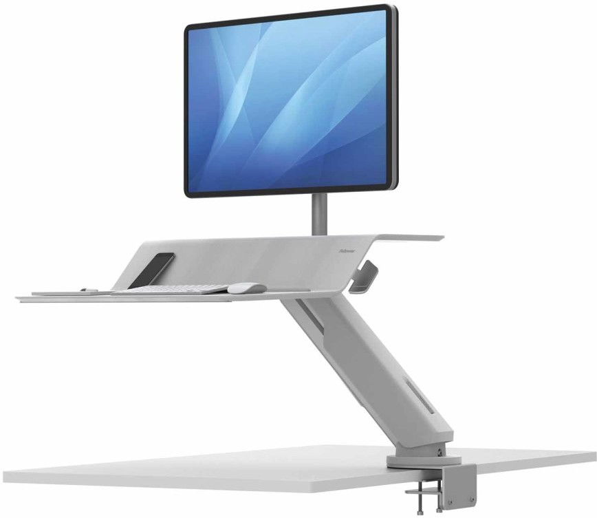 Fellowes Stanowisko do pracy Sit-Stand Lotus RT białe na 1 monitor 8081701
