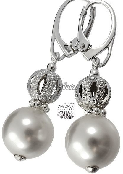 Swarovski piękne kolczyki CRYSTAL WHITE SREBRO