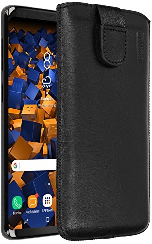 mumbi prawdziwe etui skórzane do modelu Samsung Galaxy S9 torby skórzane etui (klapka z funkcją wyciągania pomoc do wyciągania) 25429-Galaxy S9