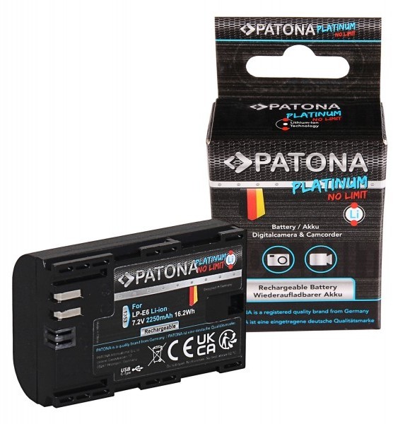 Canon Patona Akumulator Patona LP-E6 z ładowaniem USB