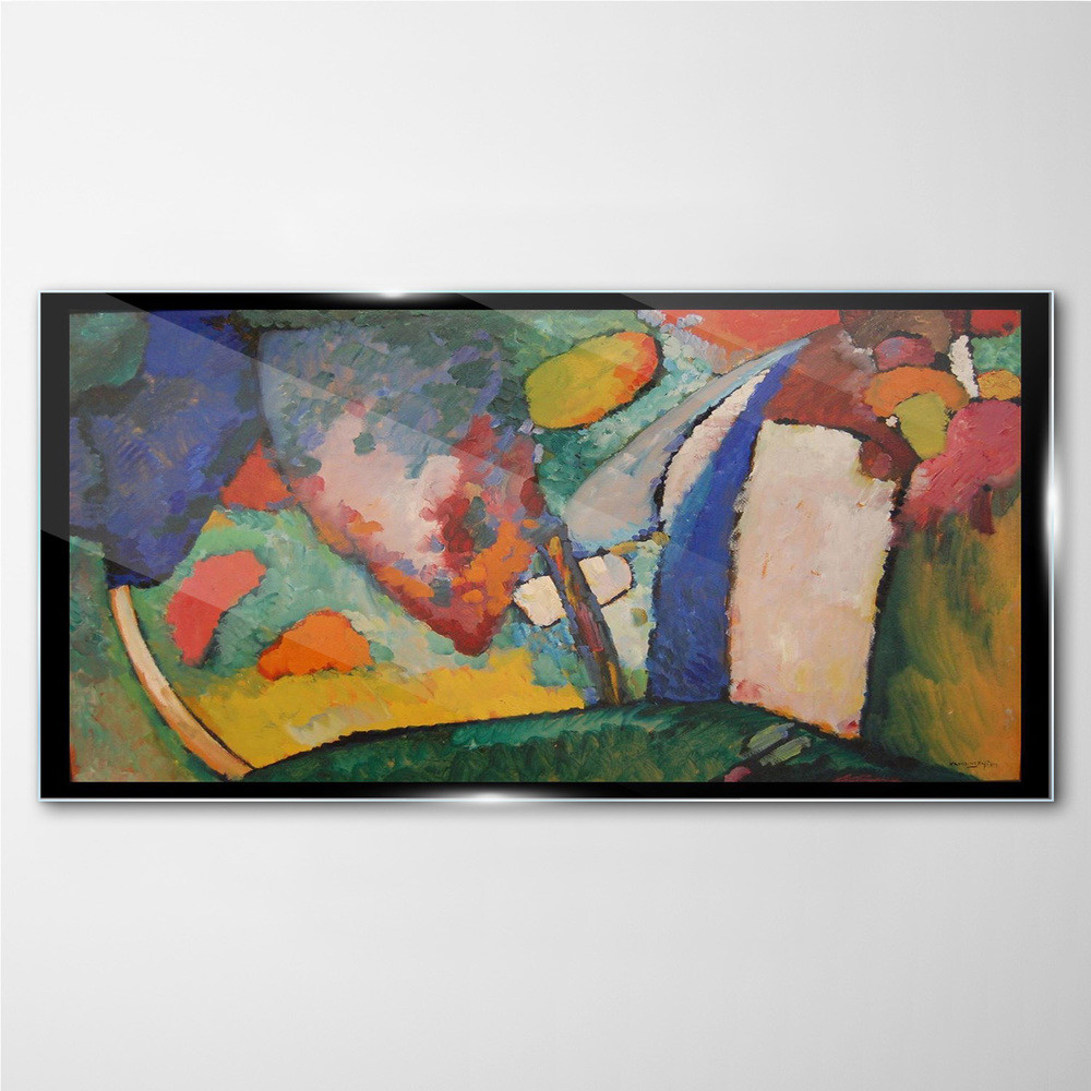 PL Coloray Obraz na Szkle Wodospad Abstrakcja Kandinsky 100x50cm