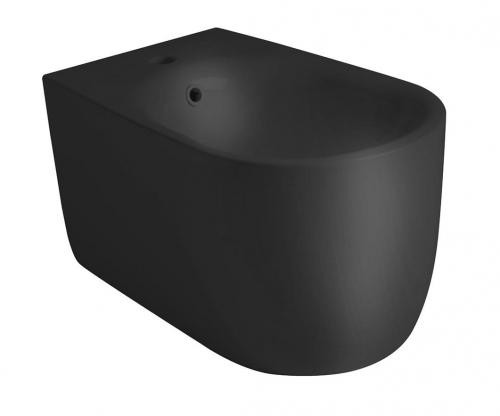 Kerasan NOLITA Bidet ceramiczny podwieszany czarny matowy 35x55 cm 532531 532531