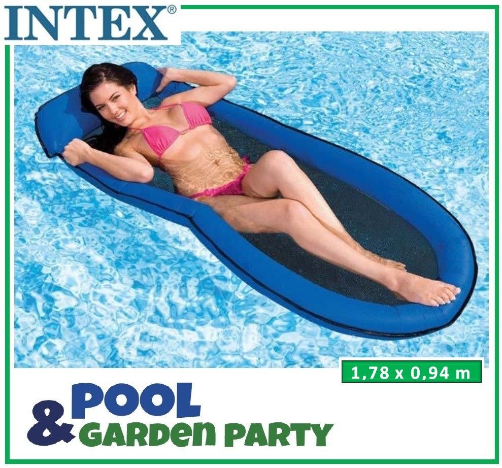 Intex Materac z siateczką - granatowy 58836-G