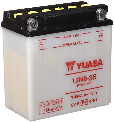 Yuasa Bateria 12N9-3B otwarta bez kwasu 12N9-3B -Y-