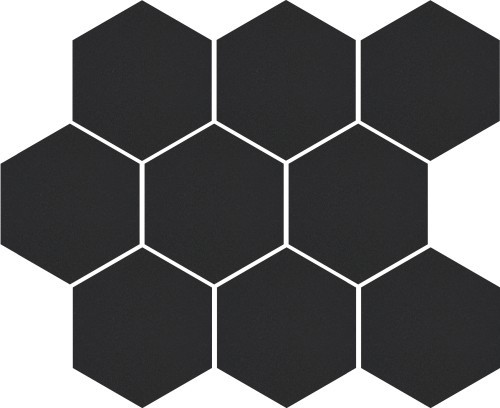 Cerrad Cambia Black Lappato Heksagon 27x33