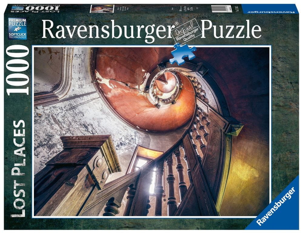 Ravensburger puzzle Opuszczone miejsca Spiralne schody 1000 elementów
