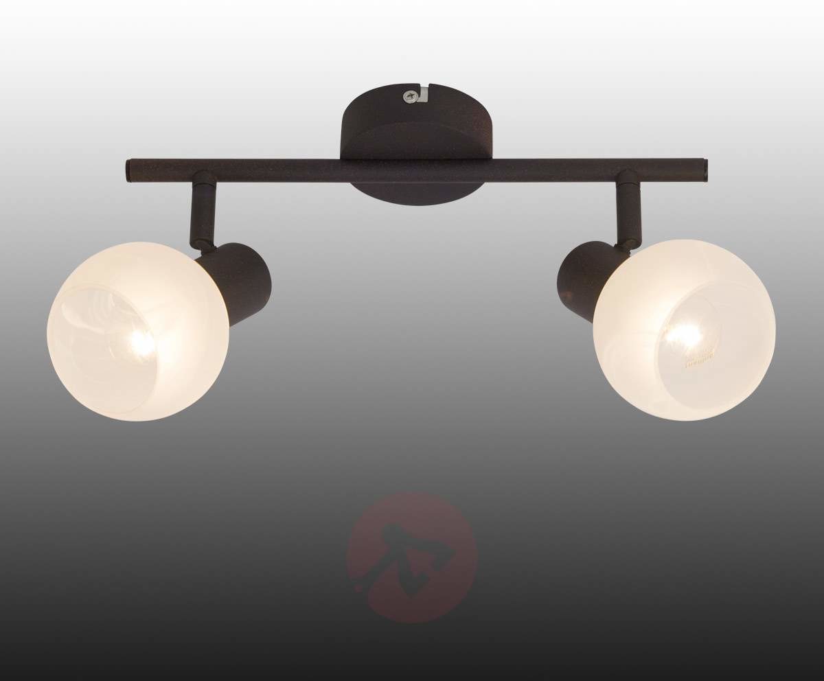 Brilliant Lampa sufitowa 12913/20 E14 (O) 80 mm Brązowy Biały Alabastrowy