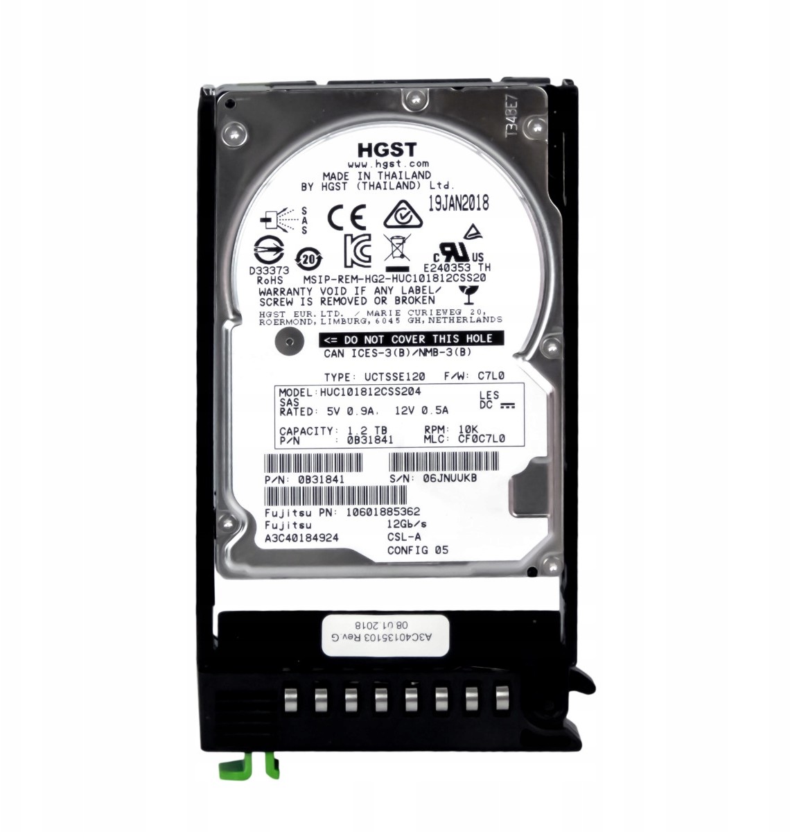Fujitsu A3C40184924 1.2TB SAS-3 HUC101812CSS204