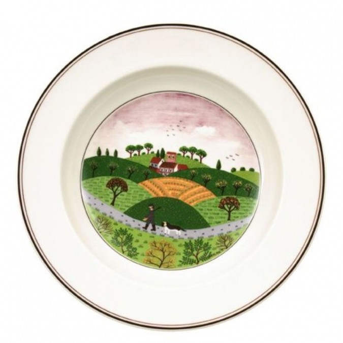 Villeroy & Boch Design Naif Talerz głęboki Myśliwy średnica: 21 cm (10-2337-2707)