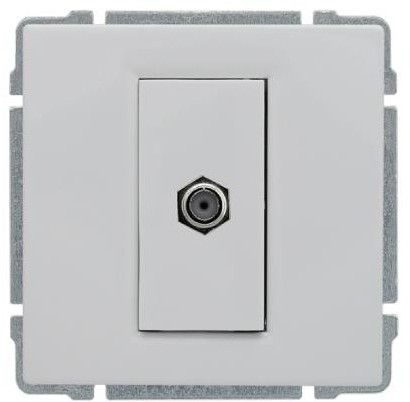 KOS Gniazdo TV SAT pojedyncze typu F bez ramki 660454