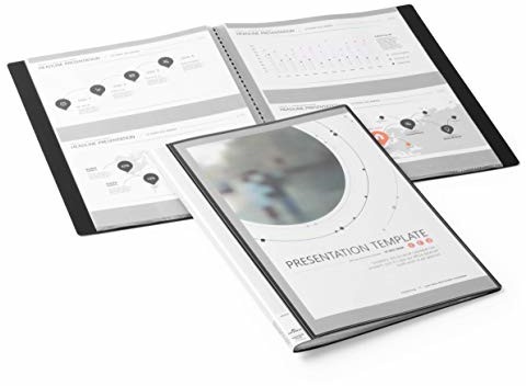 Durable Duralook Plus teczki prezentacyjne, czarny