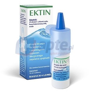 Bausch&Lomb Ektin krople do oczu 10ml