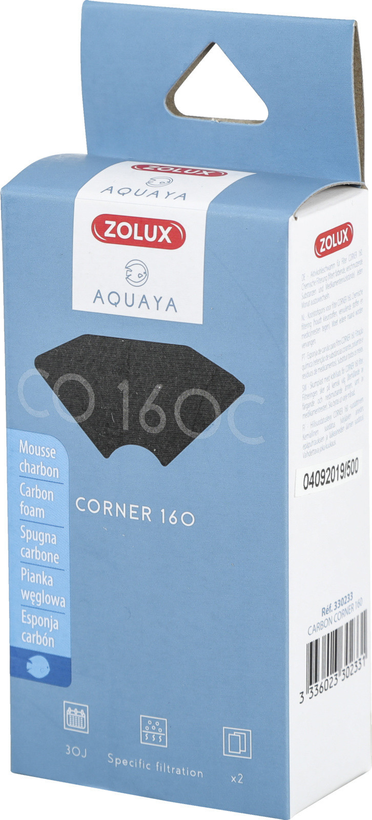Zolux AQUAYA Wkład Carbon Corner 160 330233