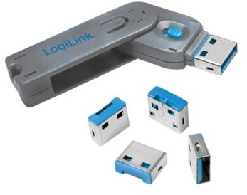 LogiLink Blokada portów USB 4szt z kluczem AU0043