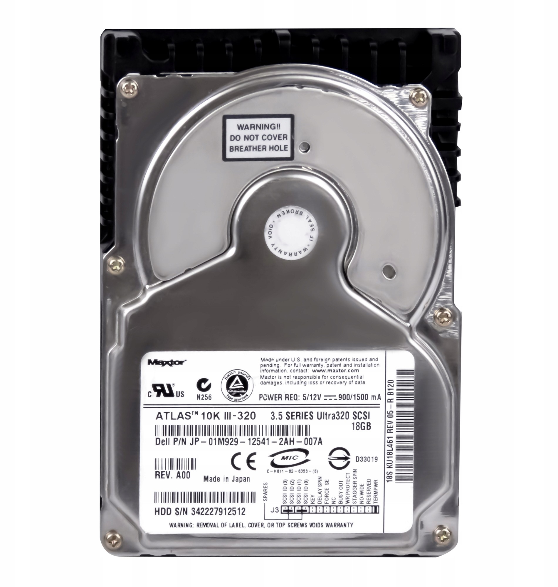 Dell 01M929 18GB 10K Scsi U320 3.5'' KU18L461