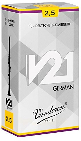 Vandoren CR8625 V21 kartridże do klarnetów, 10 sztuk, grubość 2,5 CR8625