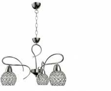 Krislamp Stella KR 375-3PL Lampa wisząca zwis oprawa 3x60W E27 satyna