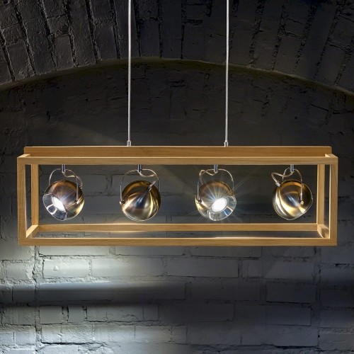 Spotlight Roy Wisząca Spot-Light 61670474 Drewno Dębowe/Metal