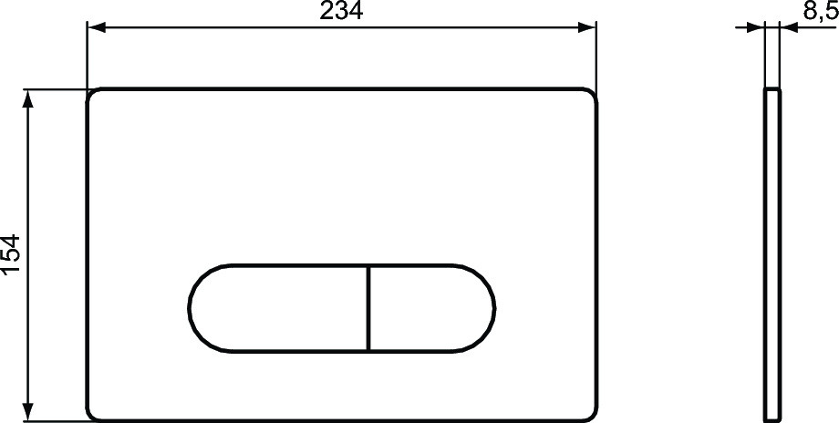 Ideal Standard ProSys Przycisk spłukujący chrom R0116AA