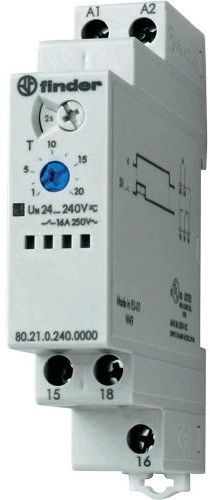 Przekaźnik czasowy 1CO 16A 24-240V AC/DC, Funkcja DI: opóźnione rozłączanie 80.21.0.240.0000 802102400000
