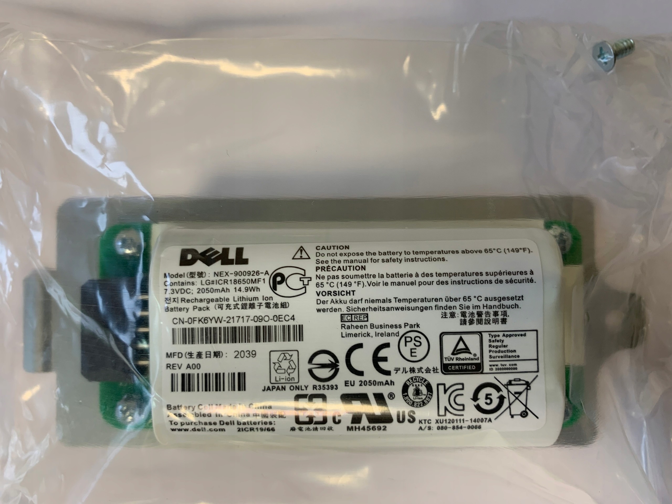 Dell Nowy Moduł Bateryjny Equallogic PS6210 PS6610