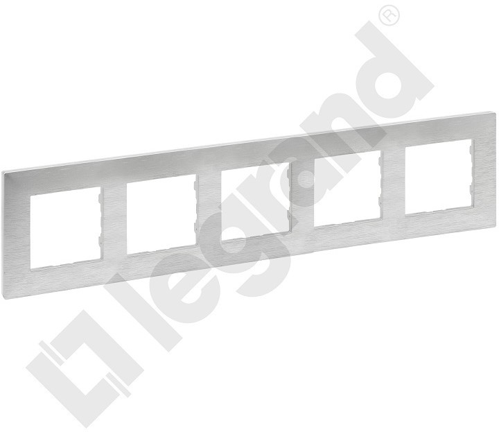 Legrand NILOE STEP RAMKA 5-KROTNA ALUMINIUM SZCZOTKOWANE 863895