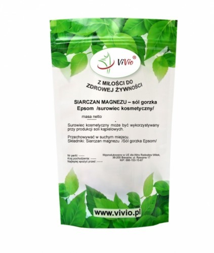 VIVIO Vivo Siarczan magnezu 1kg - Sól gorzka Epsom