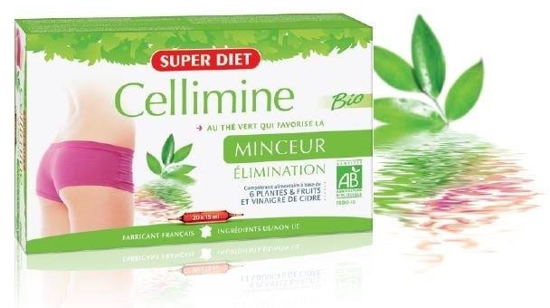 Super Diet Super Diet Cellimine Slimming preparat wyszczuplający i redukujący tkankę tłuszczową, 20 x 15 ml 341-uniw