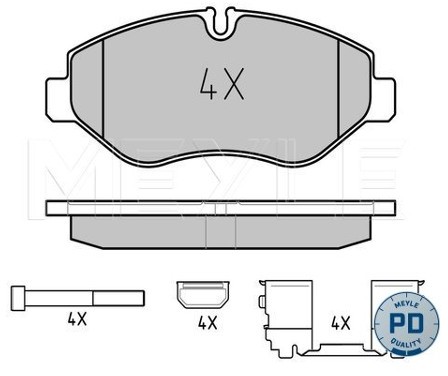 Wulf Gaertner Autoparts Zestaw klocków hamulcowych, hamulce tarczowe Wulf Gaertner Autoparts 025 292 2920/PD