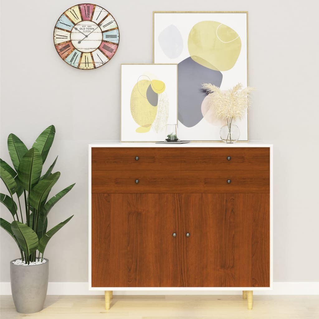vidaXL Okleiny meblowe samoprzylepne 2 szt., jasny dąb, 500x90 cm, PVC vidaXL