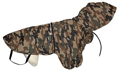 Wouapy wouapy składana esseniel Camouflage Print wodoodporna, Camo Dog płaszcz przeciwdeszczowy, pies wiatrówka, 50 293350