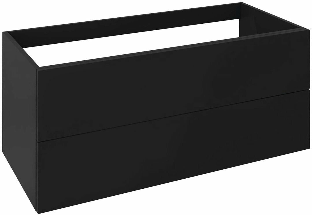 Sapho TREOS szafka z szufladami 110x53x50,5cm czarny mat TS116) TS115-3535