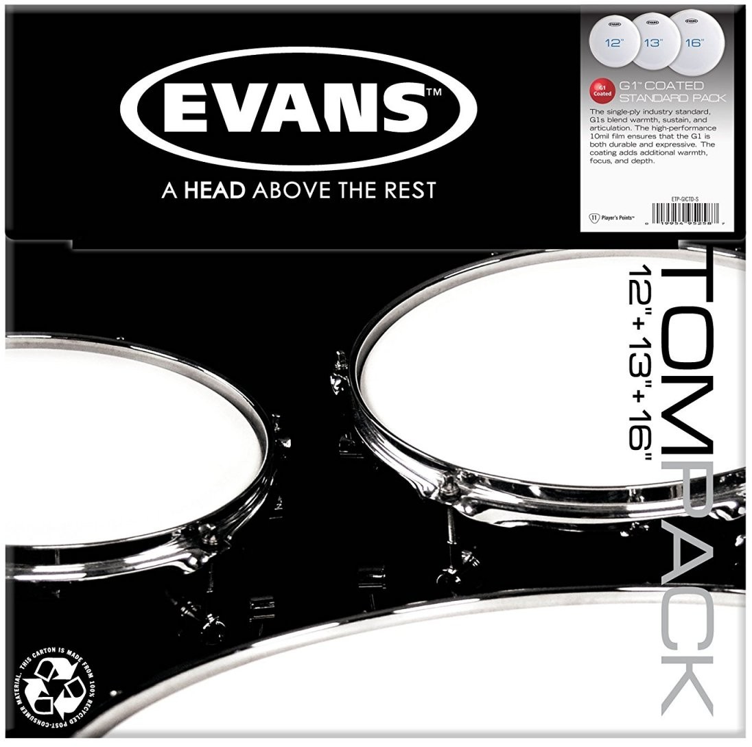 Evans Tom Pack ETP-G1CR naciągi perkusyjne ETP-G1CTD-S