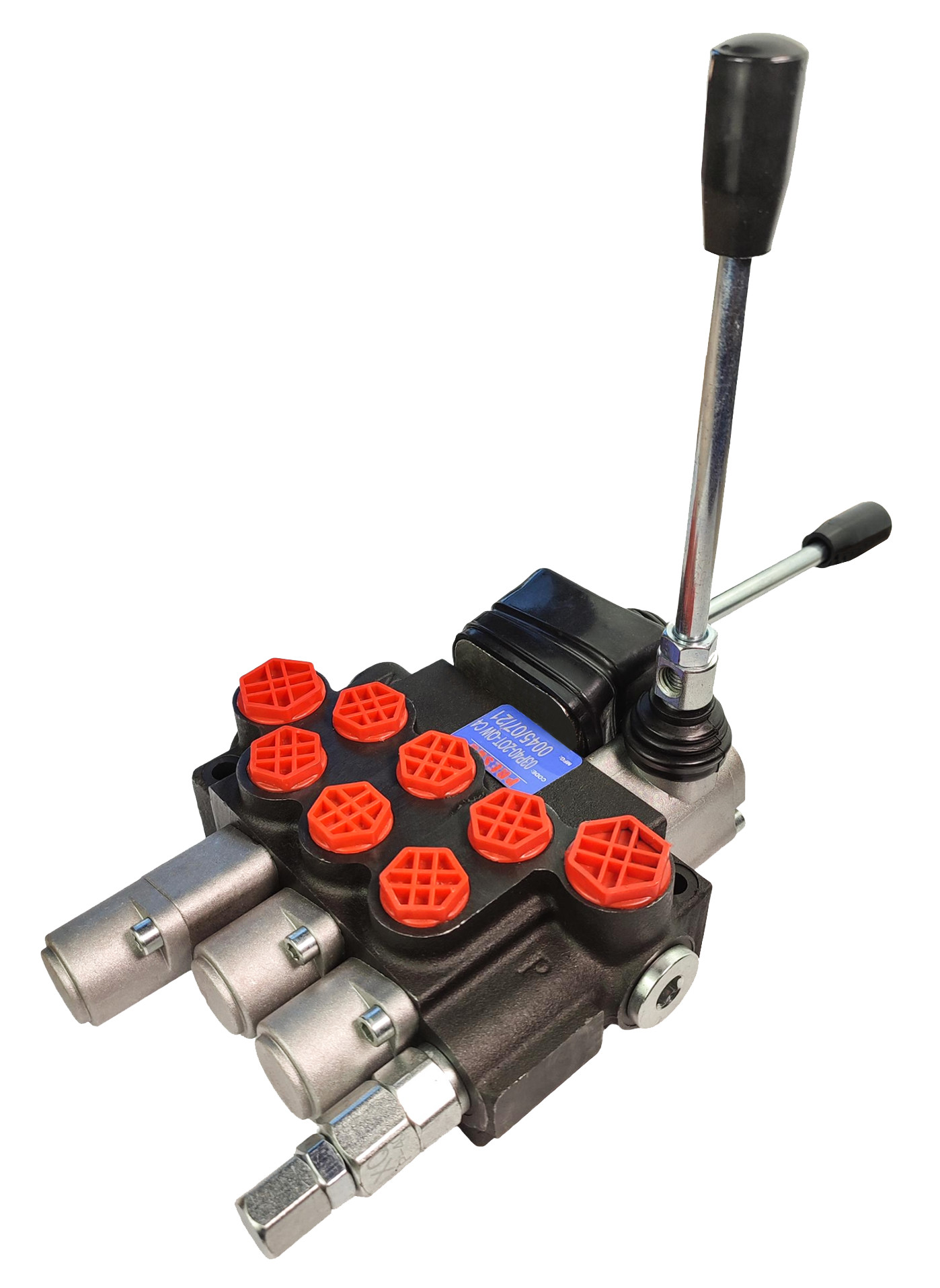 PRESKO Rozdzielacz hydrauliczny Presko 3-sekcyjny 40l joystick i jedna sekcja pływająca 03P40-2OT-QW C4