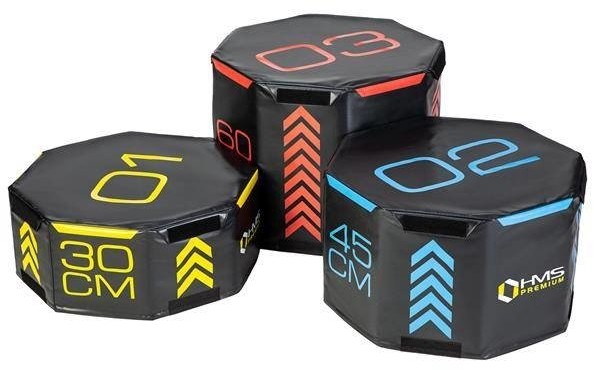HMS Skrzynie plyometryczne zestaw 3 sztuki Octagon Soft PYOBS01 17-62-109