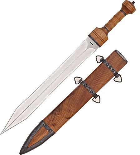 Condor Mainz Gladius Sword, Gladiator miecz, 1075 Węgiel, 69 cm, drewno orzech włoski, ctk1001195hc CTK1001-19.5HC