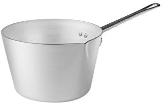 Pentole Agnelli pentole agnelli garnków, stożkowy kształt, z uchwytem z dziób, aluminiowa, bltf wykonana ze stali nierdzewnej, w kolorze srebrnym, srebrny/czarny, 10 cm FAMA910