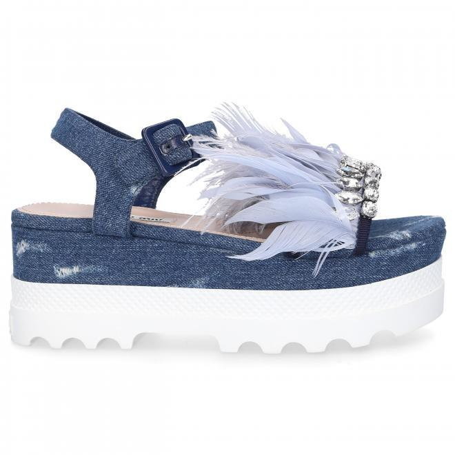 Miu Miu Miu Miu Sandały denim