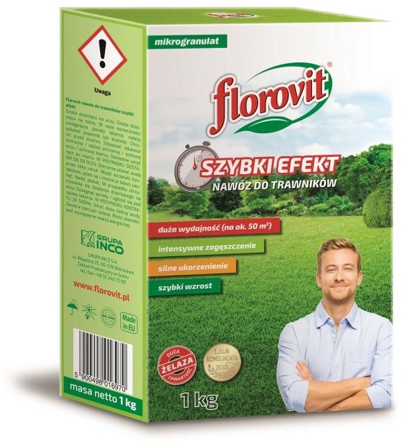 Florovit Nawóz do trawników szybki efekt worek 1 kg marki