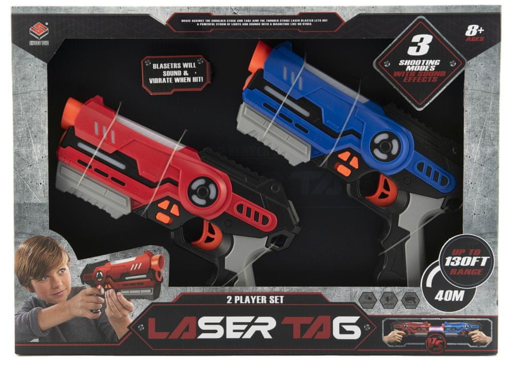 Teddies Pistolet 2 szt z celownikiem 25cm na baterie