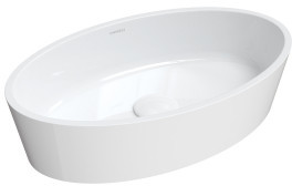 Omnires BARI500UNBP BARI M+ Umywalka nablatowa 50 x 30 cm BIAŁY POŁYSK