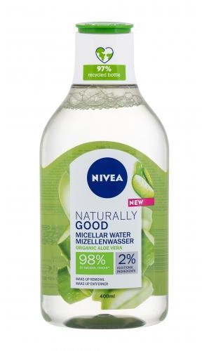 Фото - Крем і лосьйон Nivea Naturally Good Organic Aloe Vera płyn micelarny 400 ml dla kobiet 