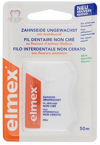 Elmex elmex jedwabny niewoskowany zębów 50 ML, 1er Pack (1 X 1 sztuki) 93115