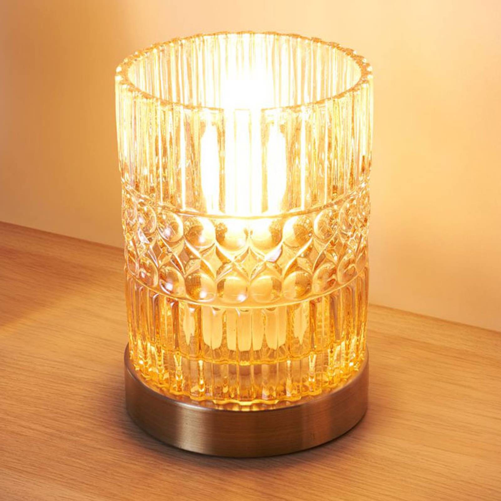 PAULEEN Pauleen Crystal Elegance lampa stołowa ze szkła
